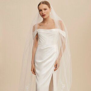 Brand NEW! NIB Amsale Cadie Cathedral Wedding Bridal Veil